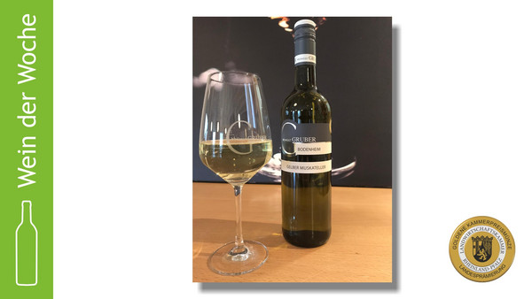 Der Wein der Woche 2021 Kalenderwoche 15 stammt vom Weingut Gruber aus Bodenheim